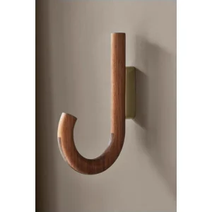 Gejst Design Gejst Hook Garderobenhaken – 2×12,8×19 Cm – Walnut/brass 8