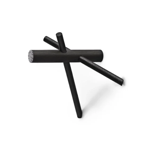 Normann Copenhagen Sticks Haken 3-teilig – 14,5 X 15,5 X 12,5 Cm – Black 1