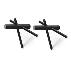 Normann Copenhagen Sticks Haken 3-teilig – 14,5 X 15,5 X 12,5 Cm – Black 9