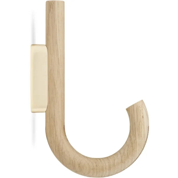 Gejst Design Gejst Hook Garderobenhaken – 2×12,8×19 Cm – Oak/brass 1