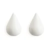 Normann Copenhagen Dropit Haken-Set S – 2er-Set – 7,7 X 5,0 X 8,0 Cm – White 17