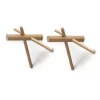 Normann Copenhagen Sticks Haken 2er-Set – 2 Stück à 14,5 X 15,5 X 12,5 Cm – Nature 17