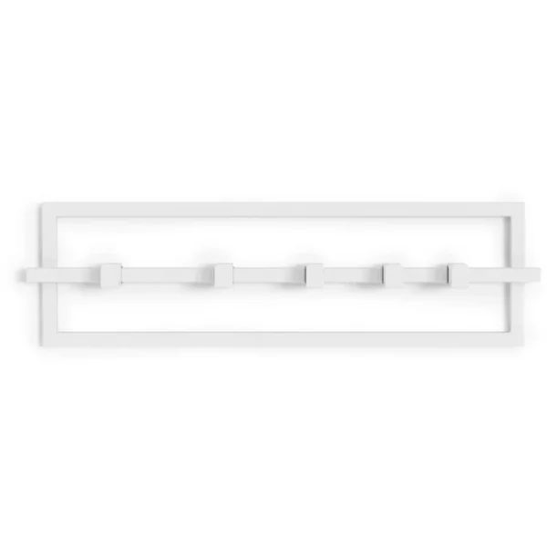 Umbra Cubiko Wandgarderobe 5 Haken – 53x6x15 Cm – White 1