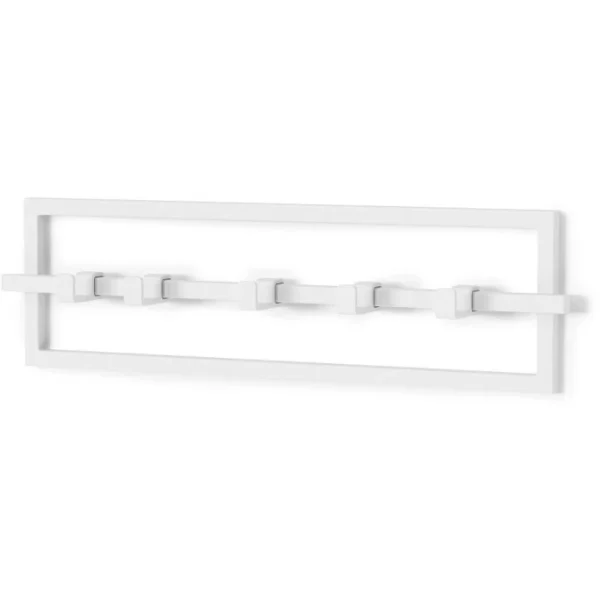 Umbra Cubiko Wandgarderobe 5 Haken – 53x6x15 Cm – White 4