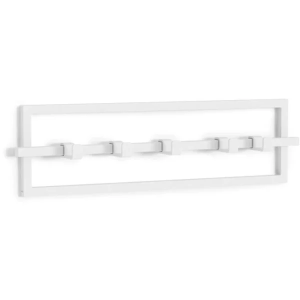 Umbra Cubiko Wandgarderobe 5 Haken – 53x6x15 Cm – White 5