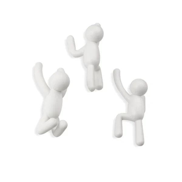 Umbra Buddy Haken 3er-Set – 25x19x8 Cm – White 1