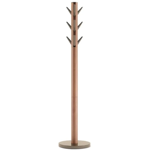 Umbra Flapper Garderobenständer – H 169 Cm – 39×39 Cm – Walnut/warm Gold 1